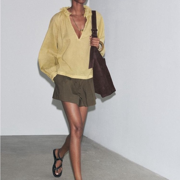 Ramie shirt ZW collection - Picture 3 of 9